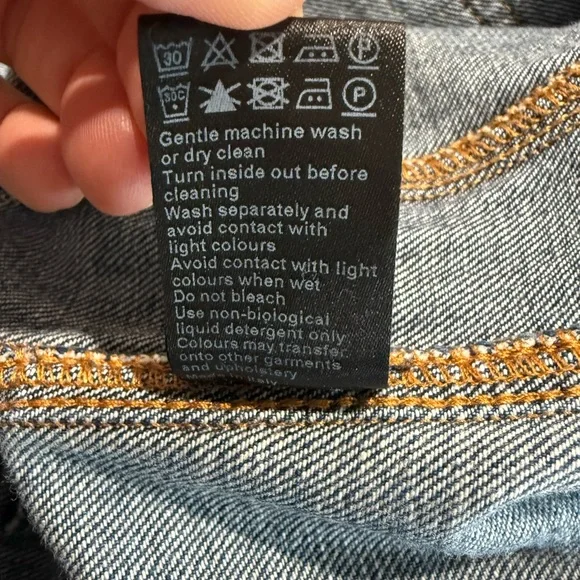 Me+Em Cotton Patch Pocket Utility Jean Baggy Straight Jean Inseam 30'' Sz 31 - Picture 14 of 14